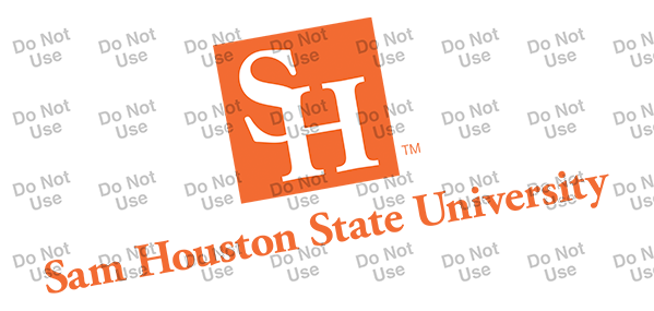 SHSU logo wrongly tilted with name spelled out